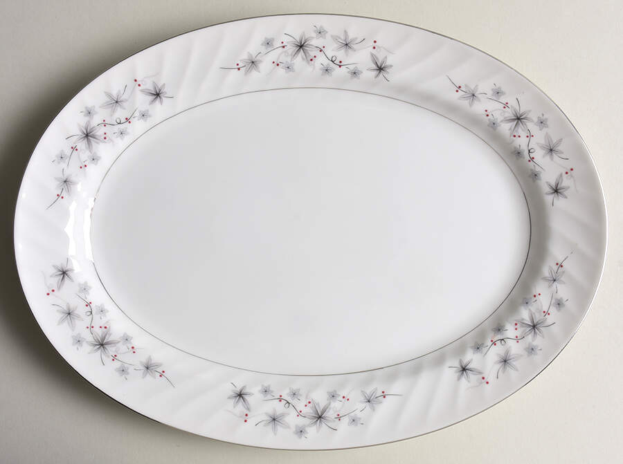 Allegro 12" Oval Serving Platter by Empress (Japan)-1