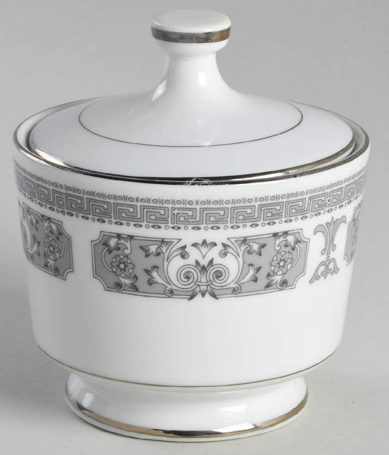 Athens Sugar Bowl & Lid by Empress (Japan)-1