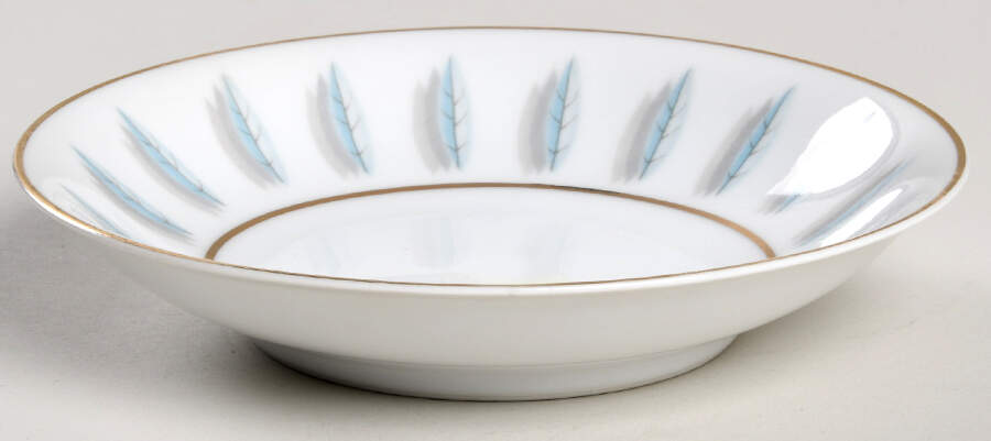 Blue Leaf Fruit/Dessert (Sauce) Bowl by Empress (Japan)-1