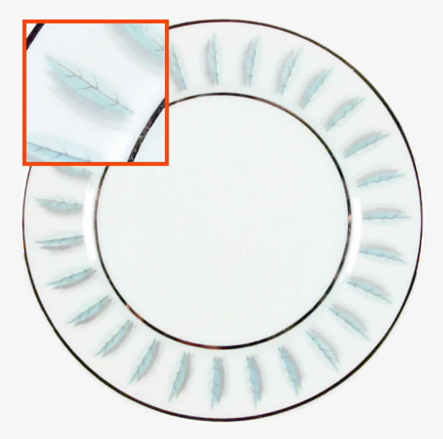 Blue Leaf Bread & Butter Plate by Empress (Japan)-1