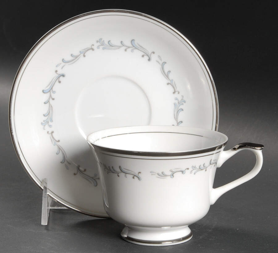 Celebration Footed Cup & Saucer Set by Empress (Japan)-1