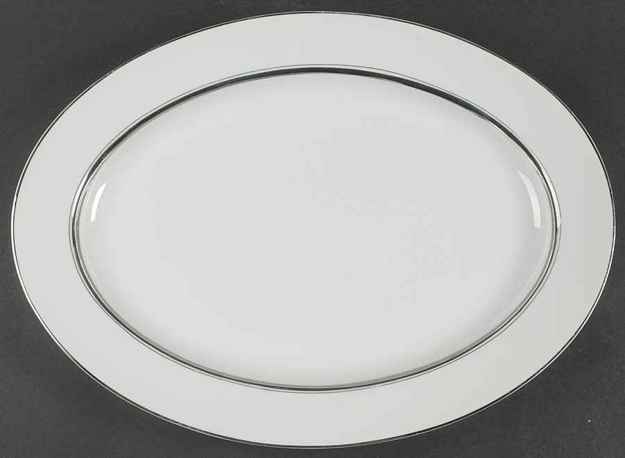 Crown Platinum 16" Oval Serving Platter by Empress (Japan)-1