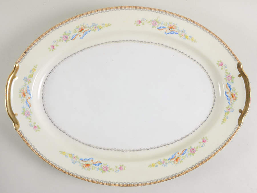 EMP21 (JAPAN) 15" Oval Serving Platter by Empress (Japan)-1