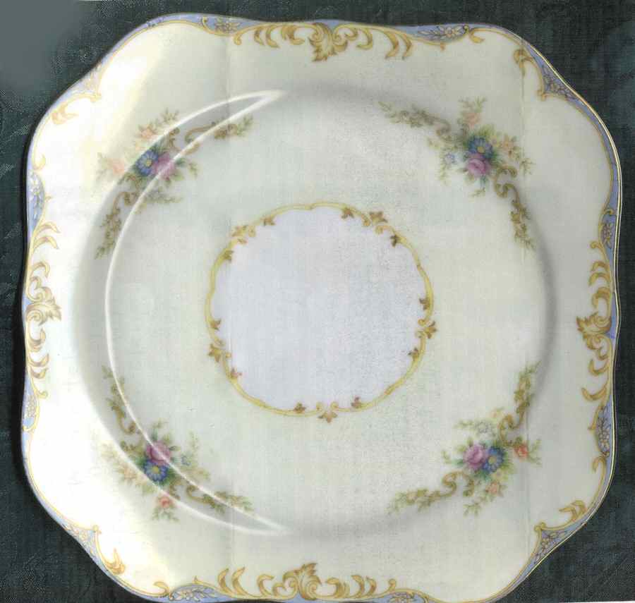 EMP24 (JAPAN) Square Salad Plate by Empress (Japan)-1