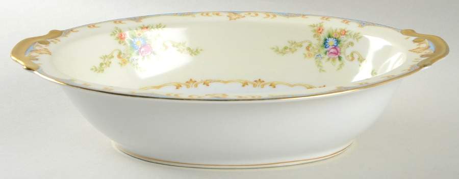 EMP24 (JAPAN) 10" Oval Vegetable Bowl by Empress (Japan)-1