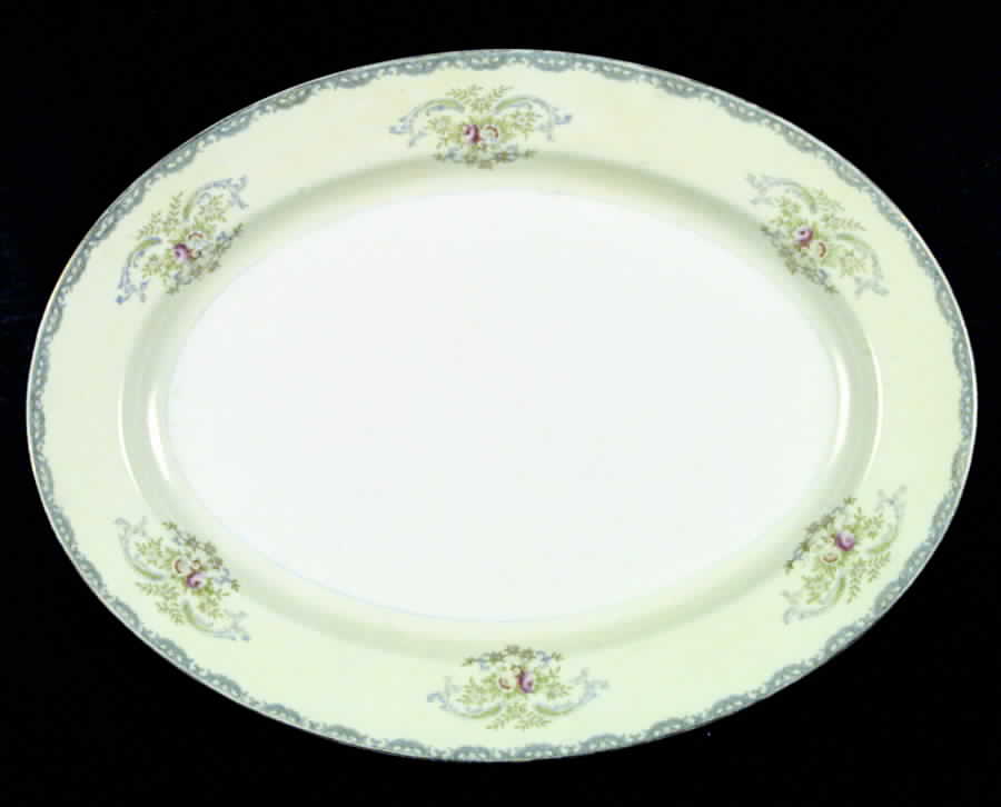 EMP3 16" Oval Serving Platter by Empress (Japan)-1