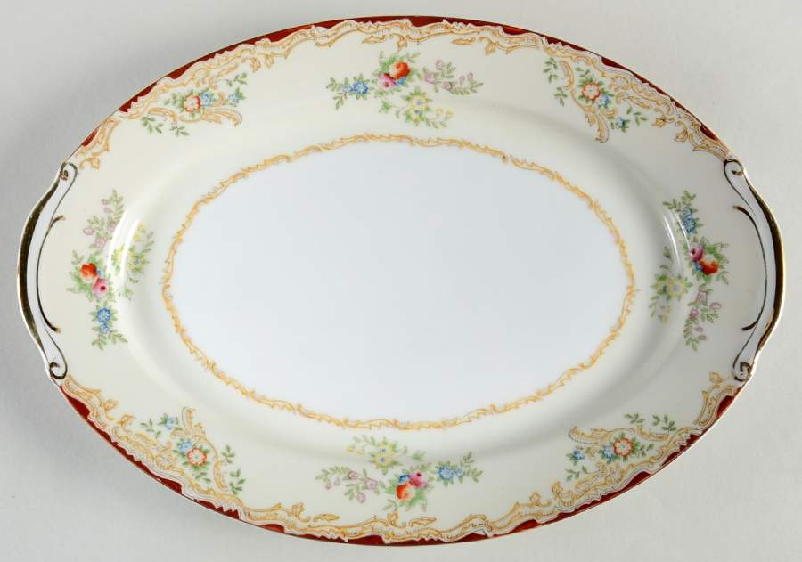 EMP9 11" Oval Serving Platter by Empress (Japan)-1