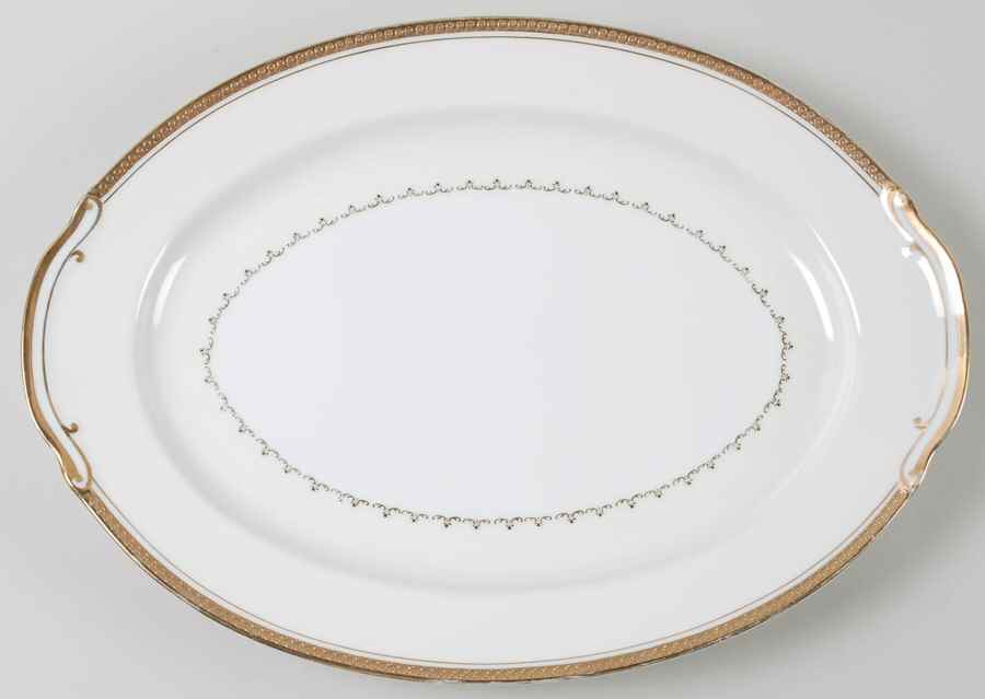 First Lady 15" Oval Serving Platter by Empress (Japan)-1