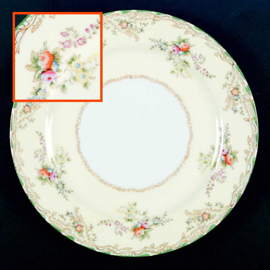 Flora (No #) Dinner Plate by Empress (Japan)-1