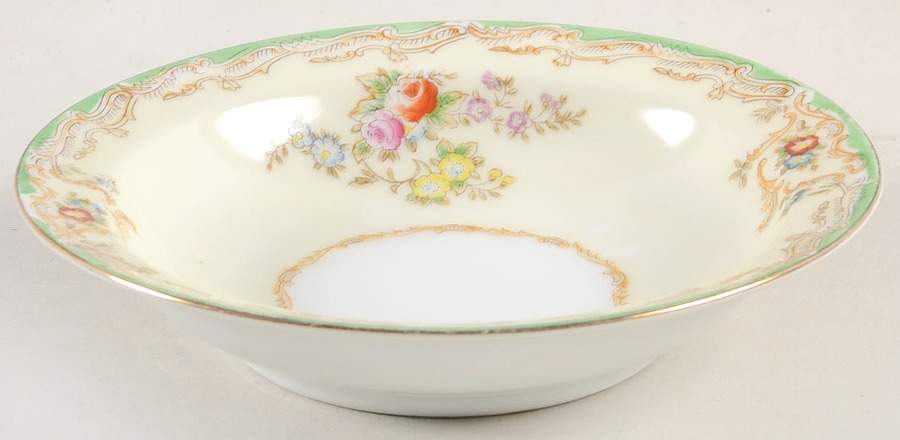 Flora (No #) Rim Fruit/Dessert (Sauce) Bowl by Empress (Japan)-1