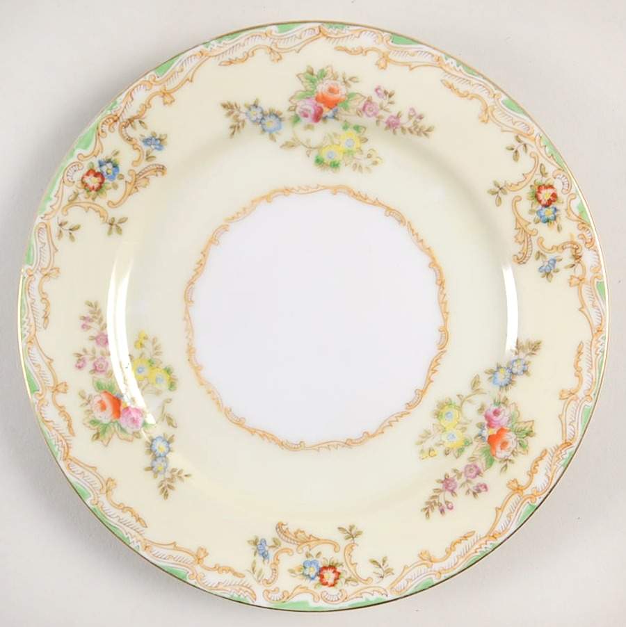 Flora (No #) Bread & Butter Plate by Empress (Japan)-1