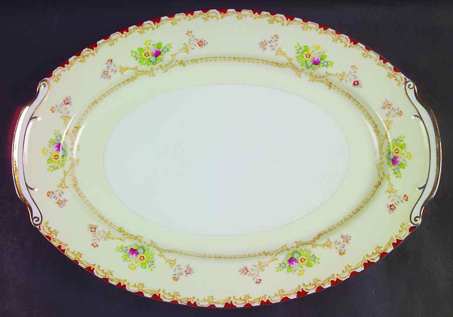 Mignon 15" Oval Serving Platter by Empress (Japan)-1
