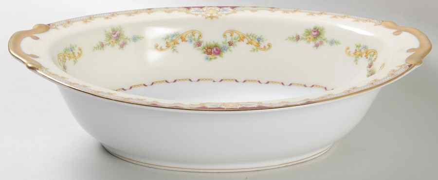 Minuet 10" Oval Vegetable Bowl by Empress (Japan)-1