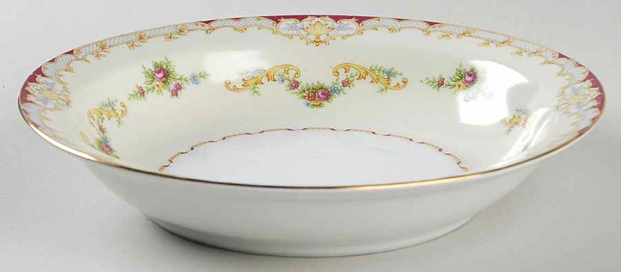 Minuet Rim Soup Bowl by Empress (Japan)-1