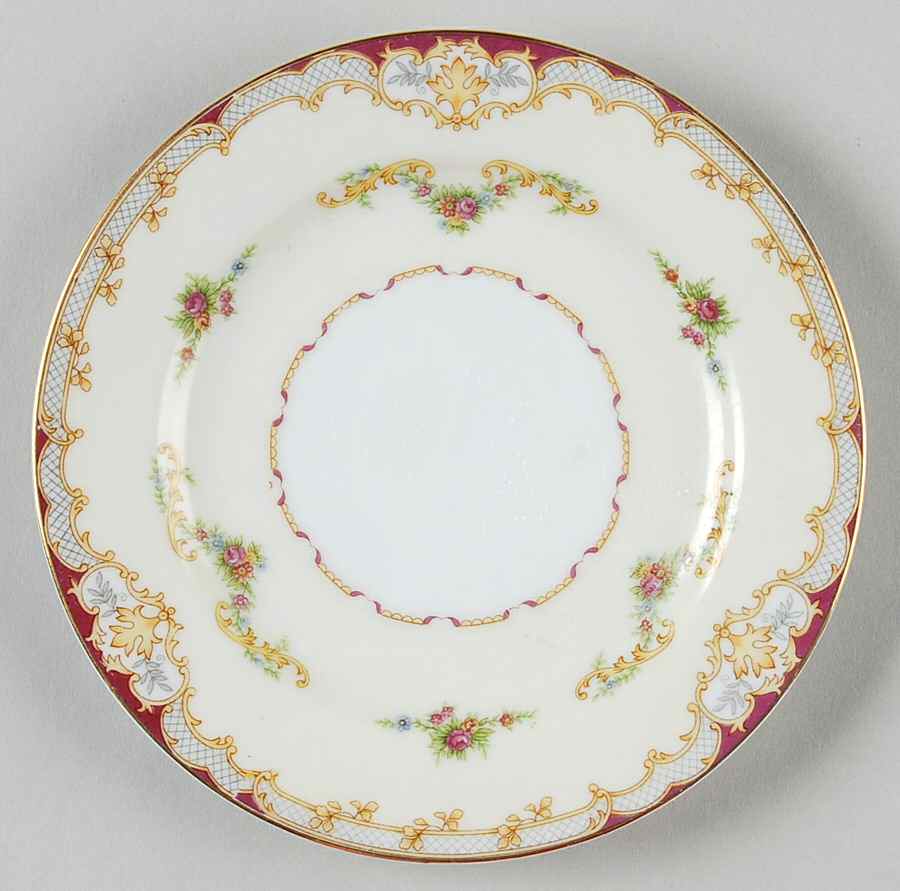 Minuet Bread & Butter Plate by Empress (Japan)-1