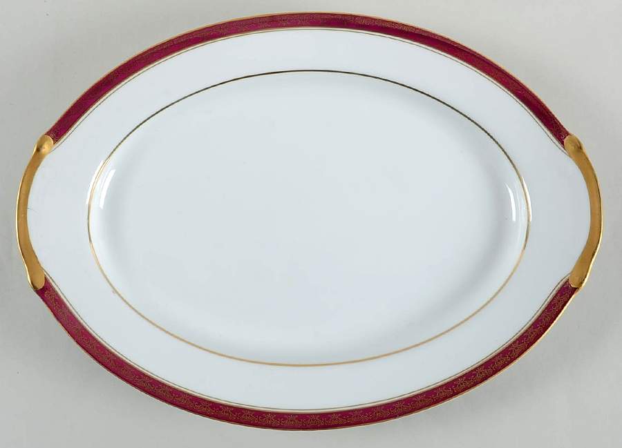 Royalty 14" Oval Serving Platter by Empress (Japan)-1
