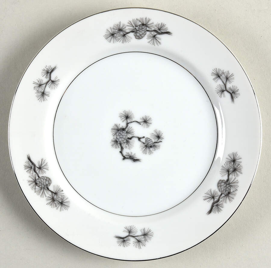 Silver Cone Bread & Butter Plate by Empress (Japan)-1