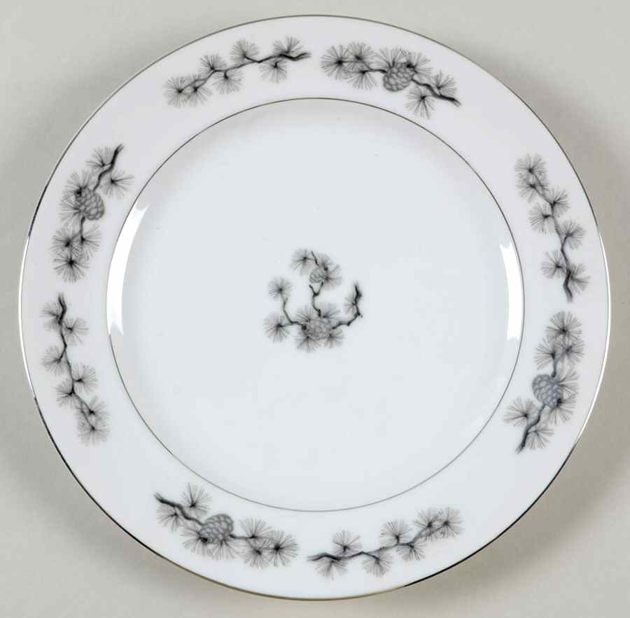 Silver Cone Salad Plate by Empress (Japan)-1