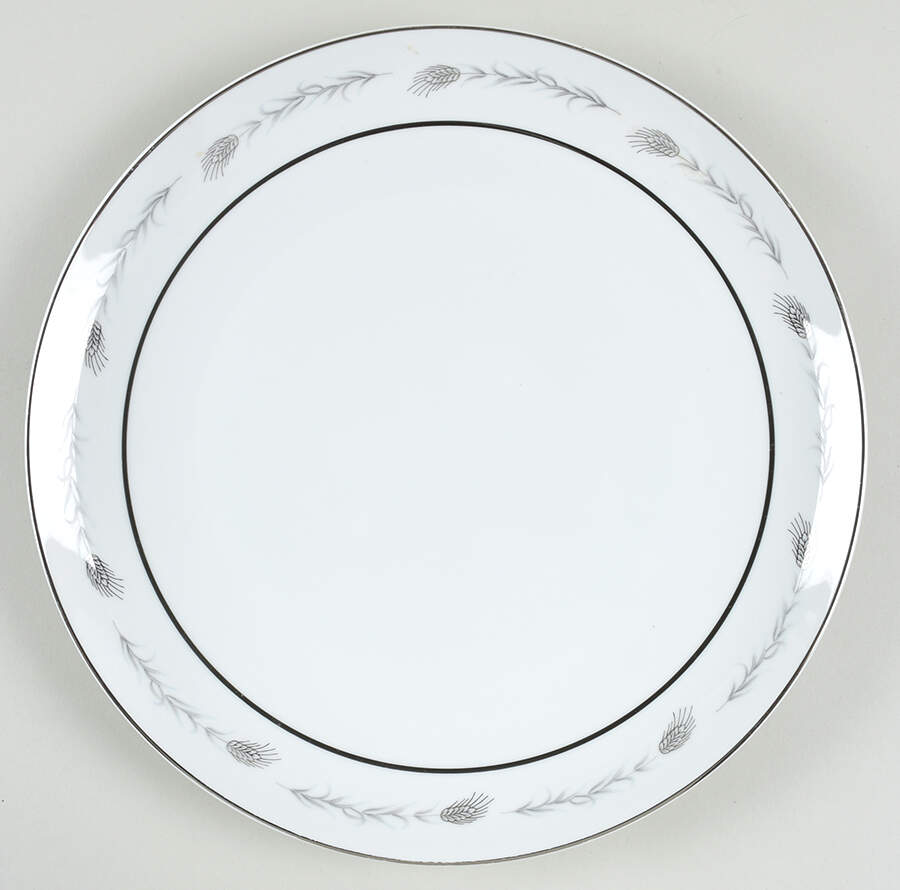 Silver Wheat (1106) Chop Plate (Round Platter) by Empress (Japan)-1