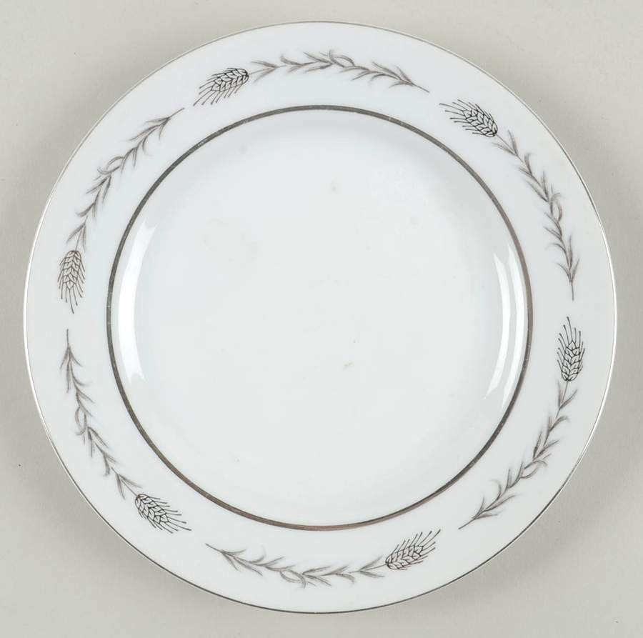 Silver Wheat (1106) Salad Plate by Empress (Japan)-1