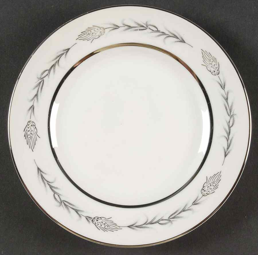 Silver Wheat (1106) Bread & Butter Plate by Empress (Japan)-1