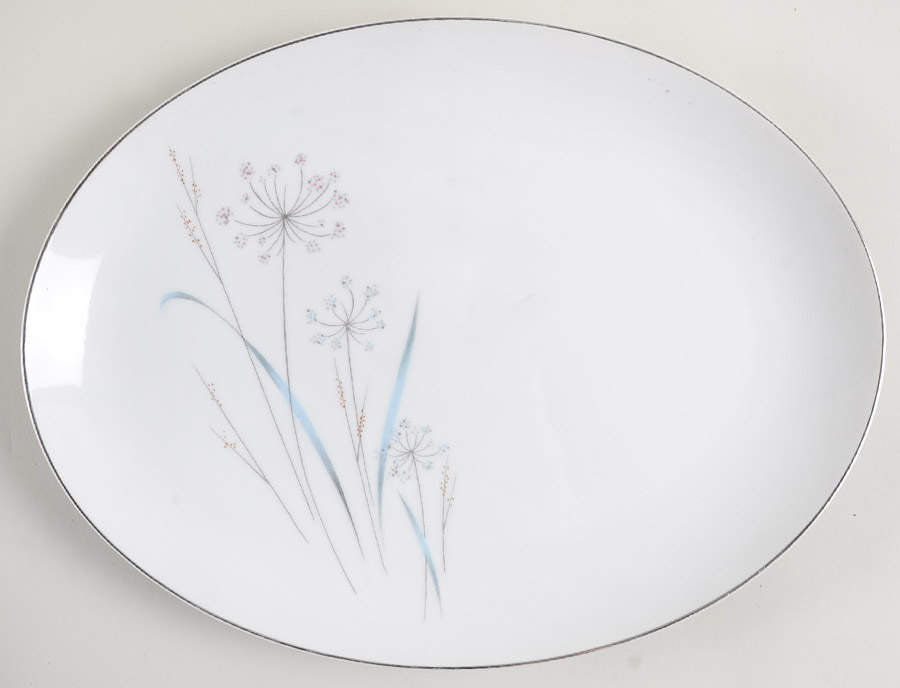 Trousseau 12" Oval Serving Platter by Empress (Japan)-1