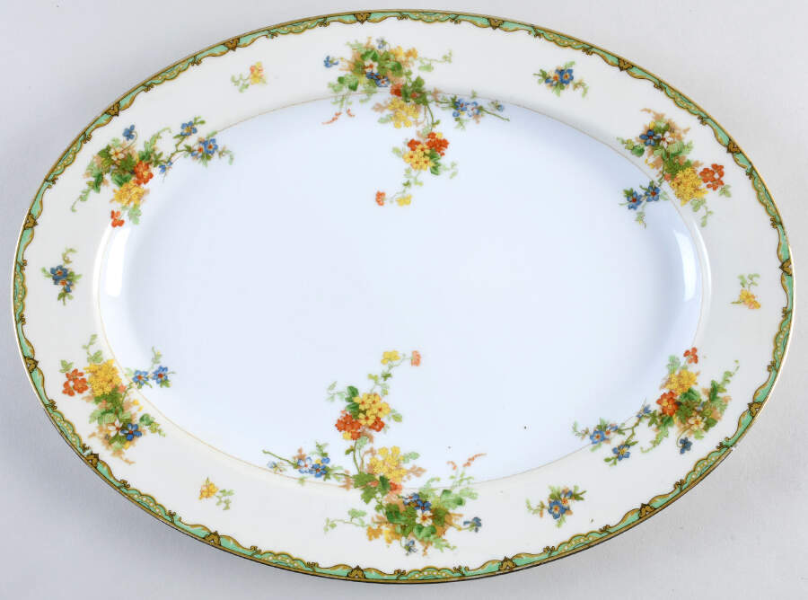 Woodmere 15" Oval Serving Platter by Empress (Japan)-1