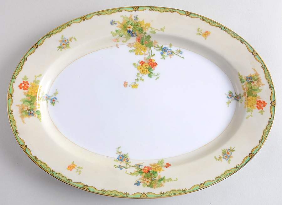 Woodmere 14" Oval Serving Platter by Empress (Japan)-1