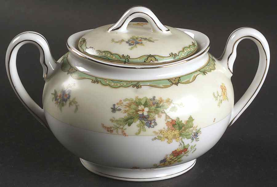 Woodmere Sugar Bowl & Lid by Empress (Japan)-1