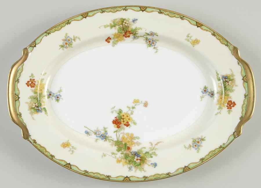 Woodmere 11" Oval Serving Platter by Empress (Japan)-1
