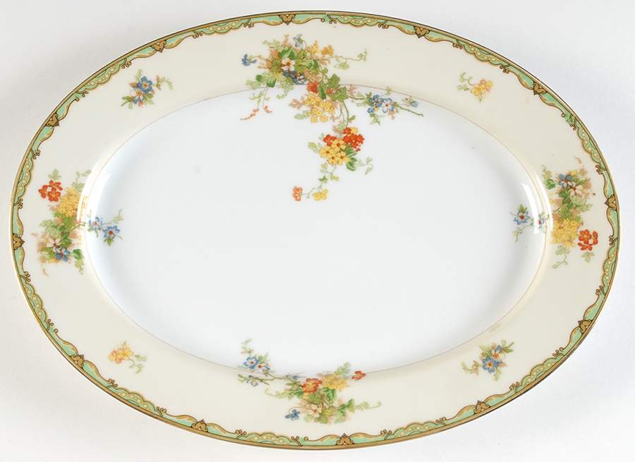 Woodmere 12" Oval Serving Platter by Empress (Japan)-1