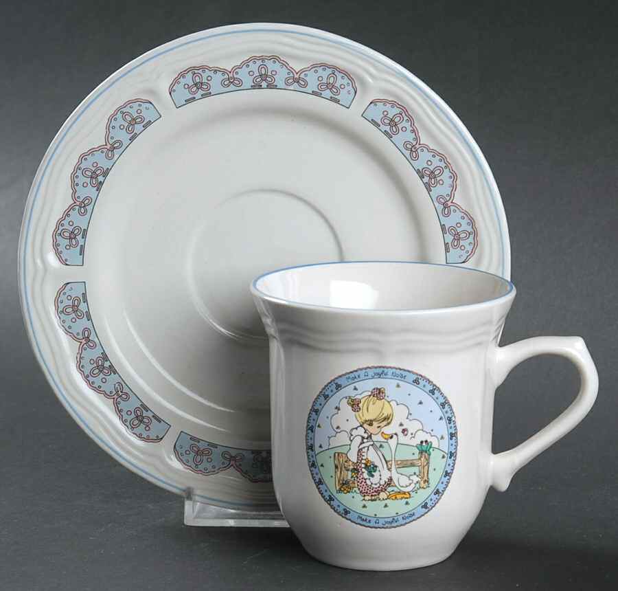 Make A Joyful Noise Flat Cup & Saucer Set by Enesco-1