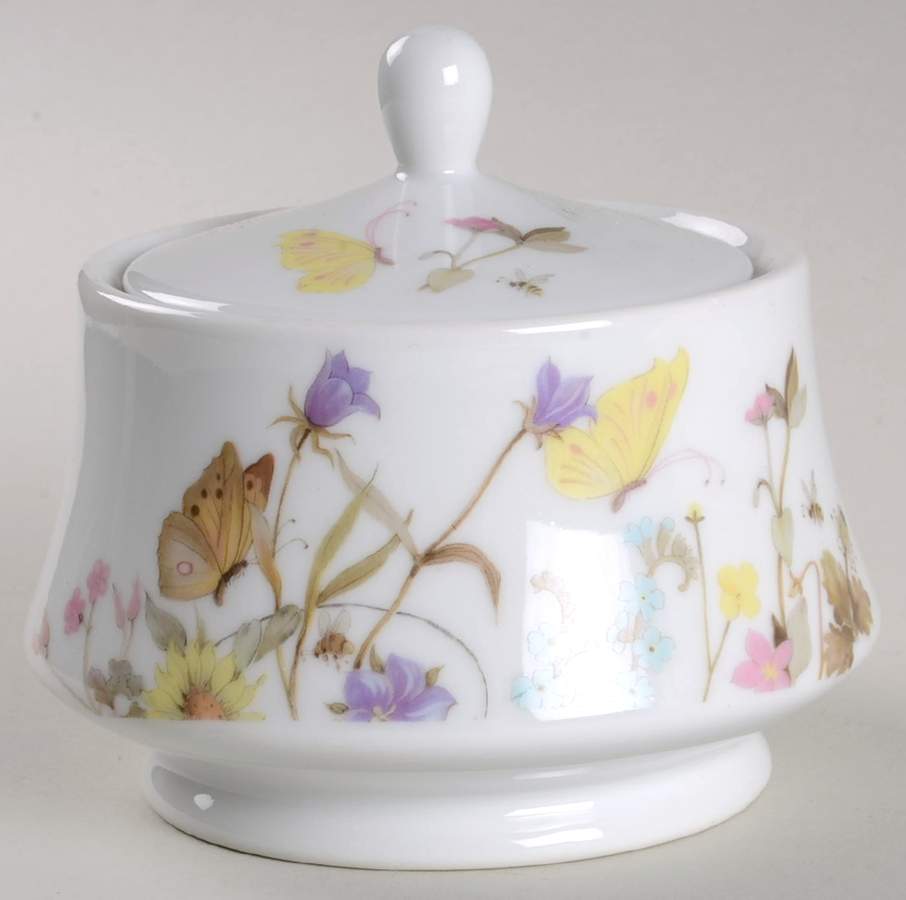 Nature's Garden Society Sugar Bowl & Lid by Enesco-1