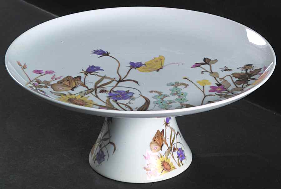 Nature's Garden Society 10" Diameter Pedestal Cake Stand by Enesco-1
