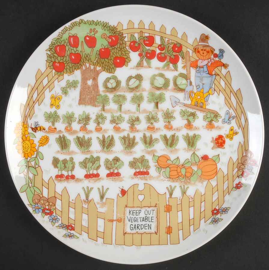 Vegetable Garden Salad Plate by Enesco-1