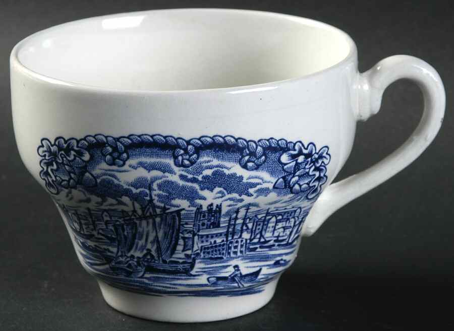 Historical Ports of England Blue Flat Cup by England-1