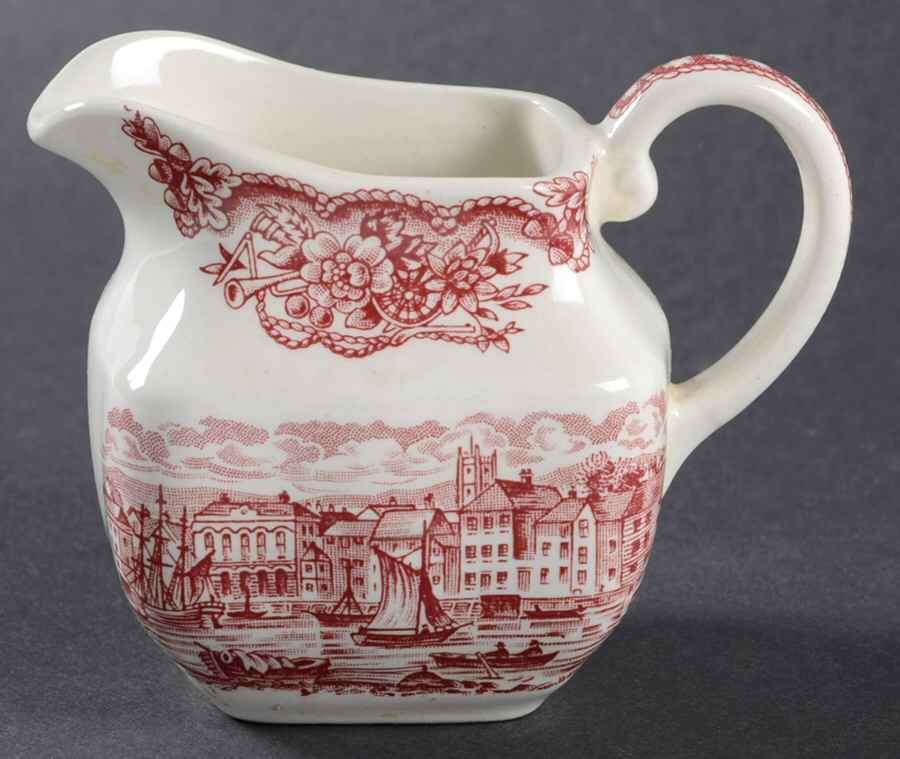 Historical Ports of England Pink Mini Creamer by England-1