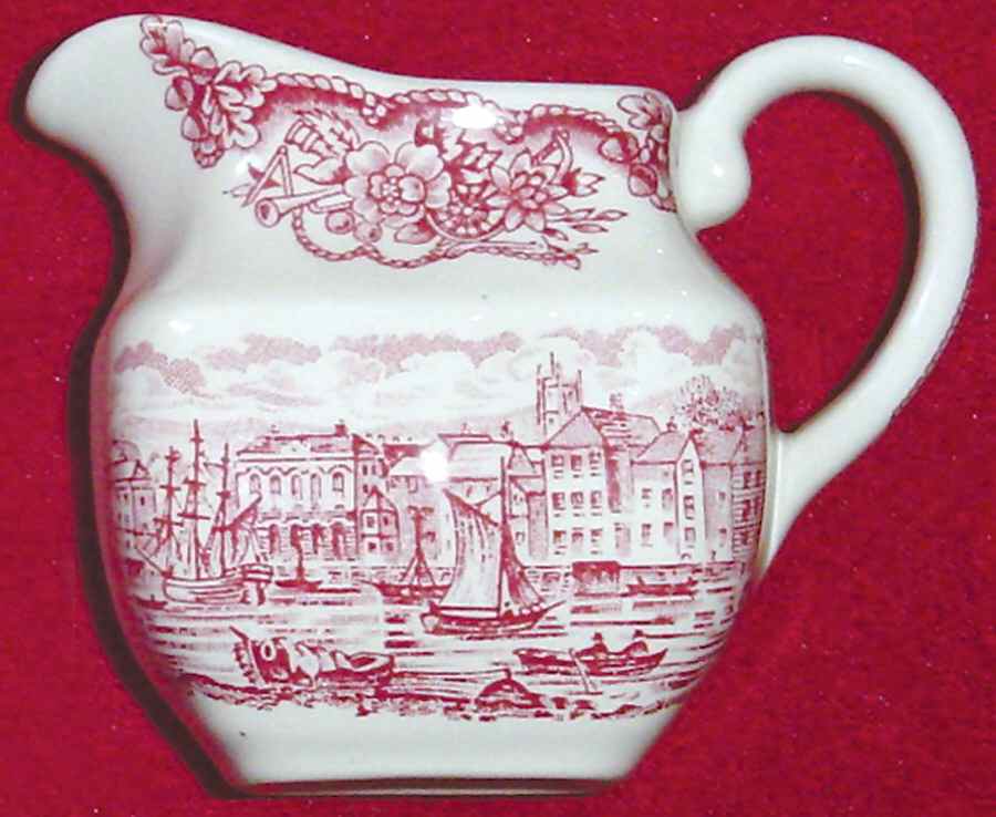 Historical Ports of England Pink Creamer by England-1