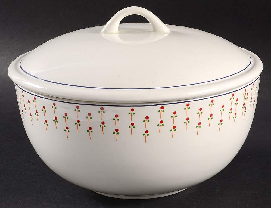 Petite Fleur Covered Round Vegetable-Uses RV8 As Base by England-1