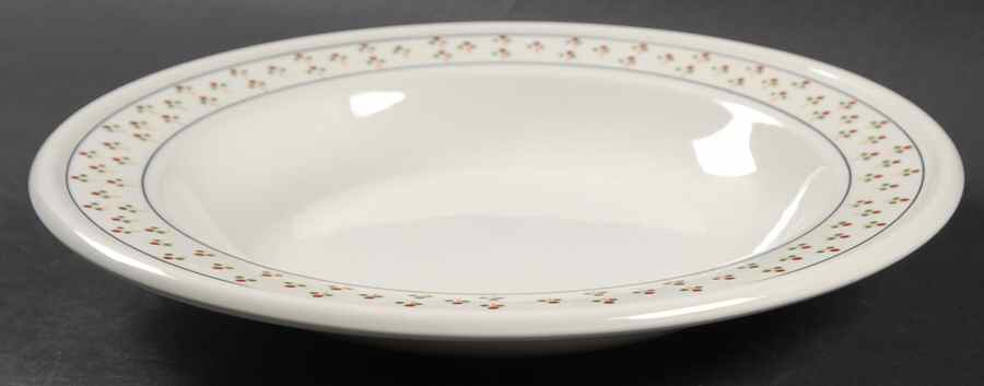 Petite Fleur Rim Soup Bowl by England-1