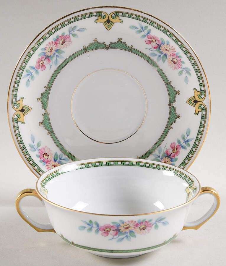 10555 Flat Cream Soup Bowl & Saucer Set by Epiag-1