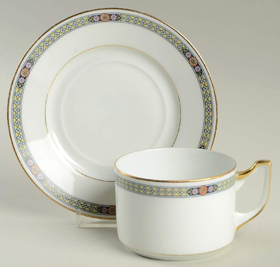4907 Flat Cup & Saucer Set by Epiag-1