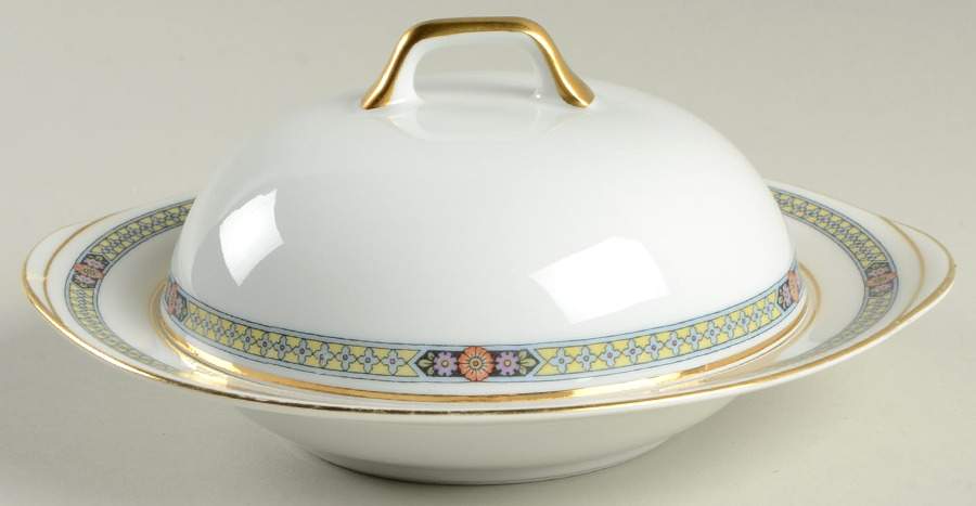 4907 Round Covered Butter with Strainer by Epiag-1