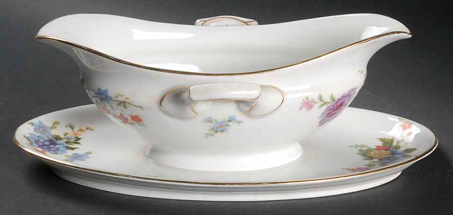 5748 (White Background) Gravy Boat with Attached Underplate by Epiag-1