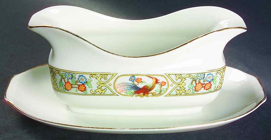 6257 Gravy Boat with Attached Underplate by Epiag-1