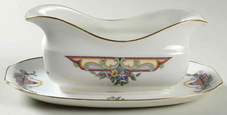 6265 Gravy Boat with Attached Underplate by Epiag-1