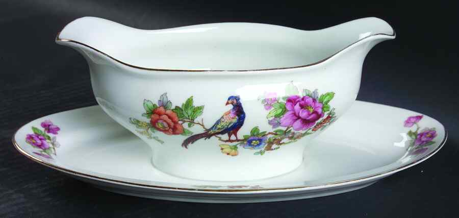 6509 Gravy Boat with Attached Underplate by Epiag-1