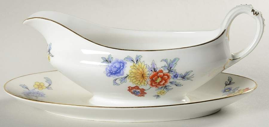 6788 Gravy Boat with Attached Underplate by Epiag-1