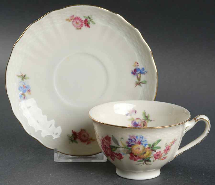 8702 Footed Cup & Saucer Set by Epiag-1