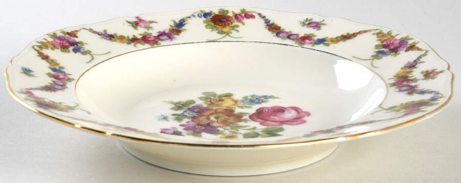 9954-9195 (Cream, Emboss Groove Edge) Rim Soup Bowl by Epiag-1
